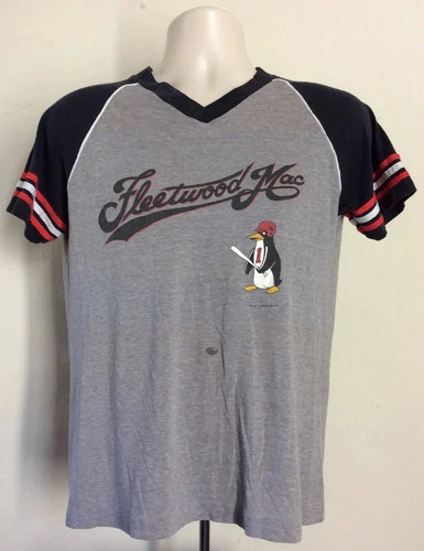 Fleetwood Mac Mirage Tour Concert T-Shirt Gray M/L 1980s vintage concert t-shirt, vintage, single stitch, B+ condition