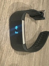 Orologio Fitbit Charge 2 Fitness Tracker Cinturino Nero e Caricatore Testato Funzionante