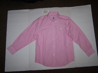 NWT Beaufort Bonnet Boutique Boys Shirt Size 10 Dean's List Long Sleeve Check