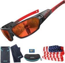 Sports Polarized Sunglasses Wrap Around motorcycle riding glasses Running Cyc...