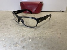 VINTAGE B L RAY-BAN W2748 Black Outsider Wrap Eyeglasses Clear Bausch Lomb Rare