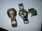 3 Vintage men's Timex wrist watches Electric fix PARTS estate Restore Dynabeat
