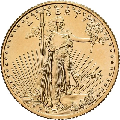 États-Unis, 5 Dollars, 1/10 Oz, 2013, Philadelphie, Or, SPL+ - Photo 1/2