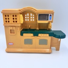 Little Tikes Vintage Dollhouse Kitchen 5541 Green Yellow