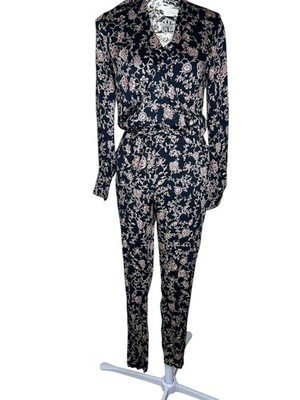 ROSEMUNDE COPENHAGEN Jumpsuit Wild Blue Blossom NWT - size 36 / XS AU 8 US 4 (06