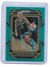 COURTNEY WILLIAMS 2023 PANINI PRIZM TEAL CHICAGO SKY 10/49 JERSEY NUMBER!