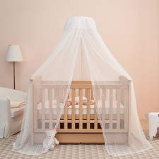 Baby Bed Canopy with Adjustable Clip-On Stand Baby Crib Cot Net Tent Hanging Dom