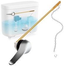 Universal Front Mount Toilet Handle Replacement Kit, 1 Pack, Polished-1 Pack