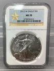 2012 W American Silver Eagle - NGC - MS 70