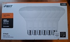 Feit BR30 E26 Med LED Bulb Soft White 6pk BR3ODMIOKLED6