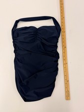 Vintage Style Pin up Indigo Blue One Piece Swimsuit Size 10