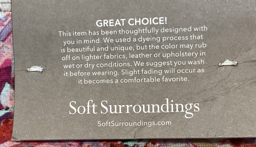 NWT Soft Surroundings Women's Sz L Abstract Multi Superslim Cresent Bay Leggings - Picture 5 of 6