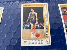 PANINI BASKETBALL 1991/92 UTAH JAZZ STOCKTON MIAMI HEAT LONG 81-152 NEW