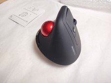 Ergonomic Wireless Mouse with Trackball and 5 Adjustable DPI, Easy Thumb Control