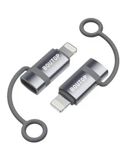 [MFi Certified] USB C to Lightning Adapter Support 36W PD Fast 2 Packs Gray