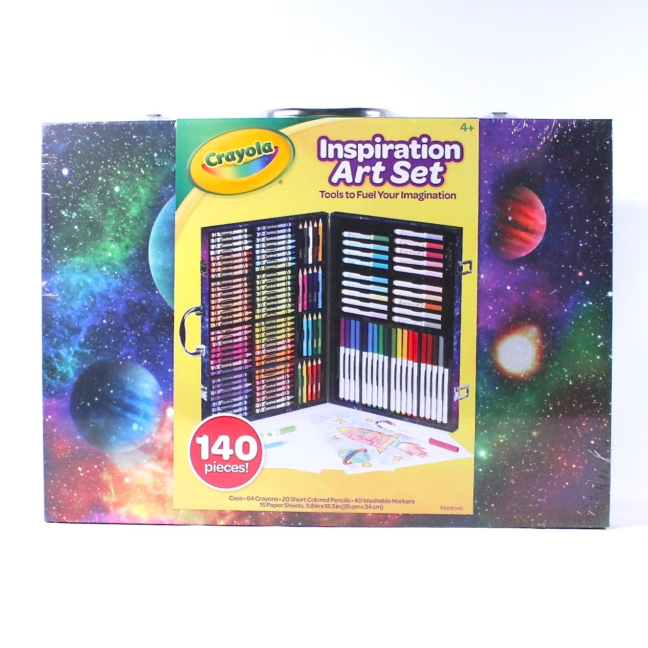 Crayola Inspiration Art Set Galaxy Celestial Carrying Case - 140 Pieces