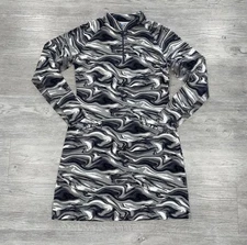 Ibkul Devin Long Sleeve Mock Dress Women’s Small 1/4 Zip Golf Tennis UPF 50+