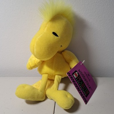 NWT Hallmark Peanuts Woodstock Yellow Bird Stuffed Plush Animal Toy Size 6''
