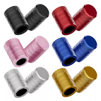 4x Wheel Tire Valve Cap Stem Cover For Bike, Car, Trucks 6 Colors