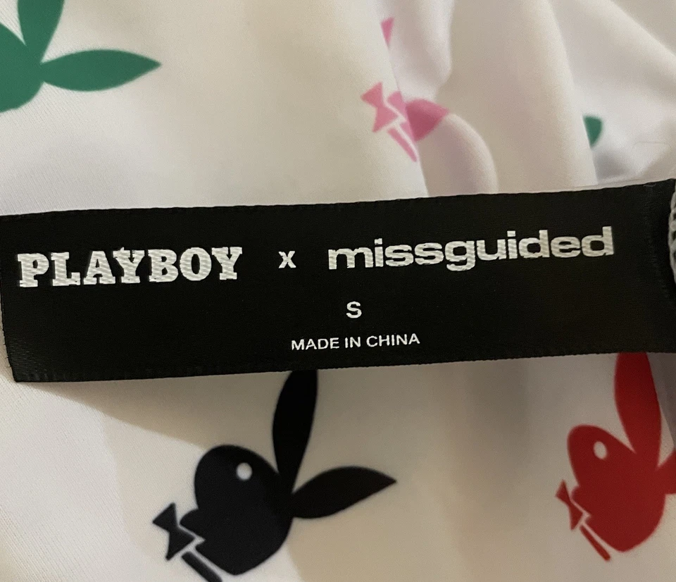 PLAYBOY x MISGUIDED Retro Estampado de Conejito Traje de Baño de Una Pieza Talla Pequeña Nunca Usado Foto 2 de 4