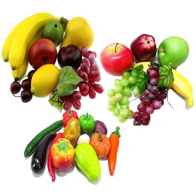 Lebensechtes Gemüse Obst Display für Wohndeko künstlich und lebendig