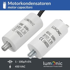 Lumonic Anlaufkondensator Stecker/Kabel 1-100...