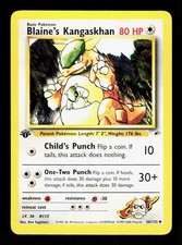 Blaine's Kangaskhan 36/132 Uncommon Gym Heroes Pokemon 1st Edition NM on eBay