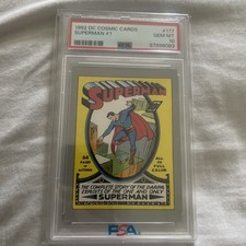      1992 Impel DC Comics DC Cosmic Superman 1 177 PSA 10 GEM MT   Rare   