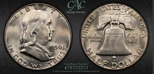 1950 Franklin Half Dollar CACG MS64 FBL