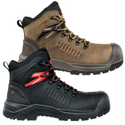 Herren Puma Iron HD MID Composite Zehenzwischensohle S3 Arbeit Sicherheitsstiefel Größen 7 bis 13