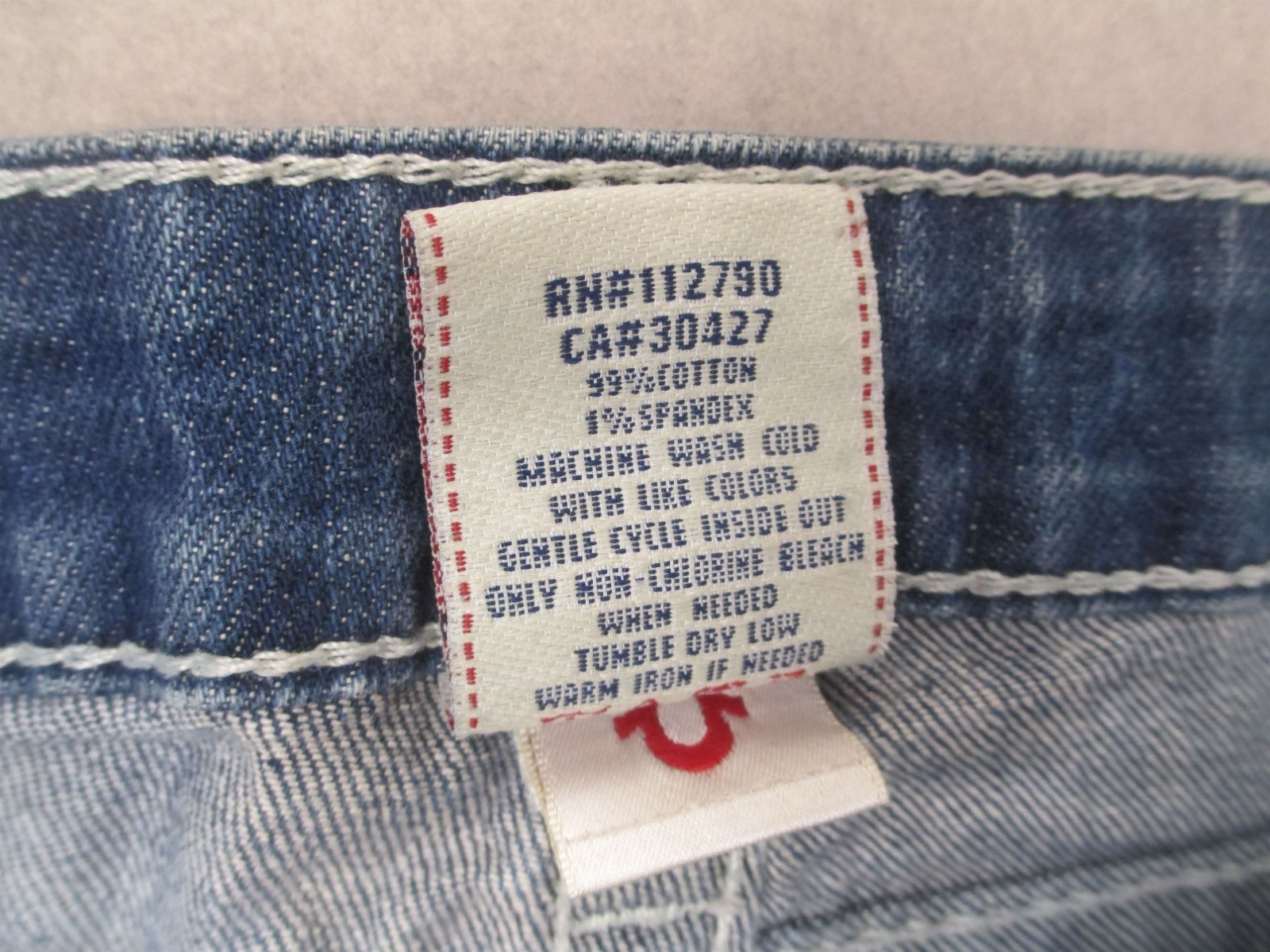 True Religion Size 28 Womens Blue Cotton Blend Sequine Pockets Casual Jeans 336 thumbnail 9