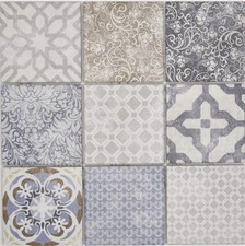 Keramikmosaik Fliese Jasba mehrfarbig matt Retrooptik Bad JBPV20_f | 10 Matten