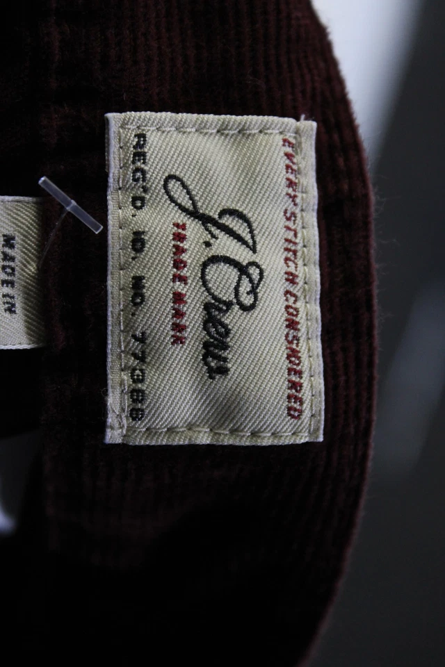 J Crew Men's Button Closure Flat Front Straight Leg Pant Burgundy Size 38 - Image 4 of 4