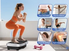 Vibration Plate Exercise Machine Power Vibrating Plate For Lymphatic Drainage