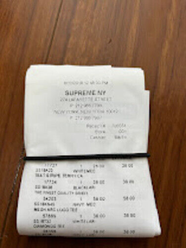Supreme x MM6 Maison Margiela Receipt Wallet White Free Supreme x MM6 Maison Margiela Receipt Wallet White Free