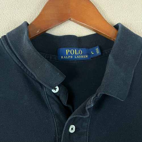 Ralph Lauren Polo Men's Shirt Large Short Sleeve Bear Tuxedo Martini Black RL16 - Picture 3 of 7