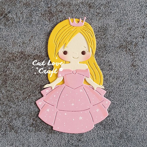 Princess Girl Metal Cutting Dies Scrapbooking Stencil Die Cuts Card Making Craft - Picture 5 of 10
