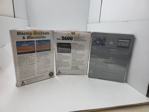 3 NEW GAMES REALSPORTS TENNIS/VOLLEYBALL/OFF THE WALL FOR ATARI 2600 + Plus #B2 - Picture 2 of 10