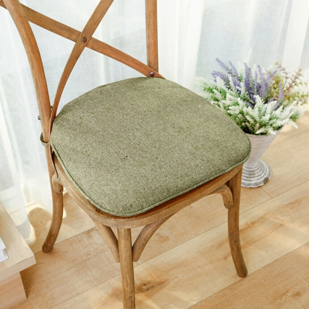 1Pc Chair Cushion Seat Pads Soft Tie On Dining Office Pillow Mat