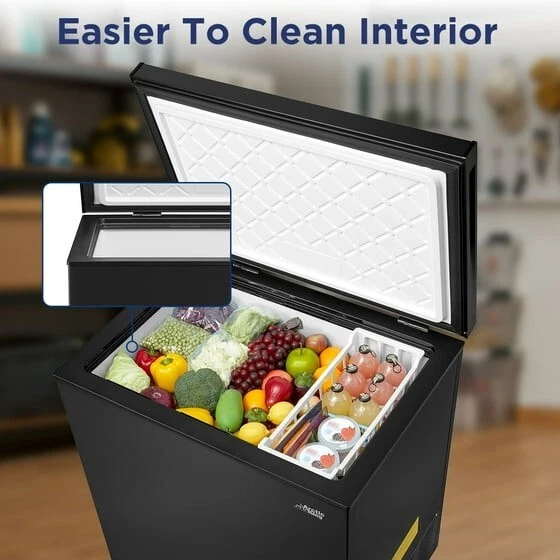 Arctic King 7.0 Cu ft Chest Freezer, Convertible, Black - Image 3 of 4