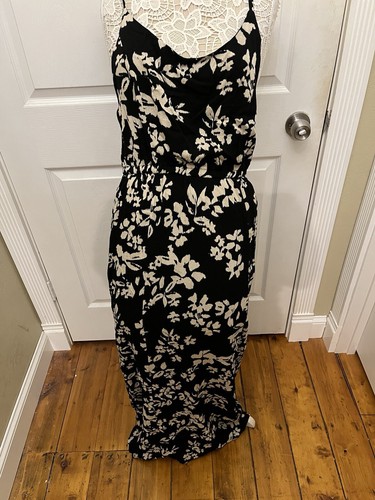 Woman’s Size large Black Print Dress New With Tags