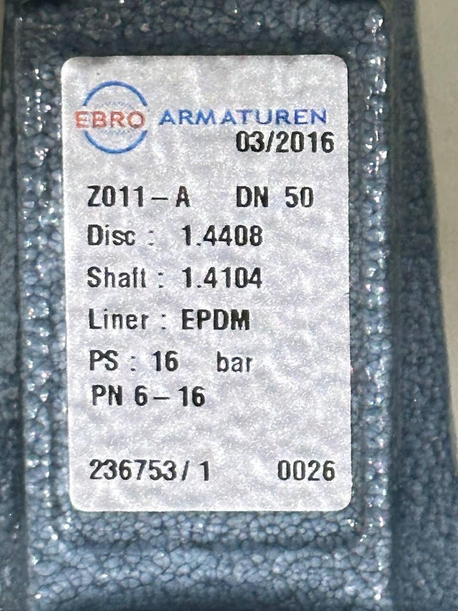 EBRO ARMATUREN TYPE EB4.1 SYD PNEUMATIC ACTUATOR W/ Z011-A