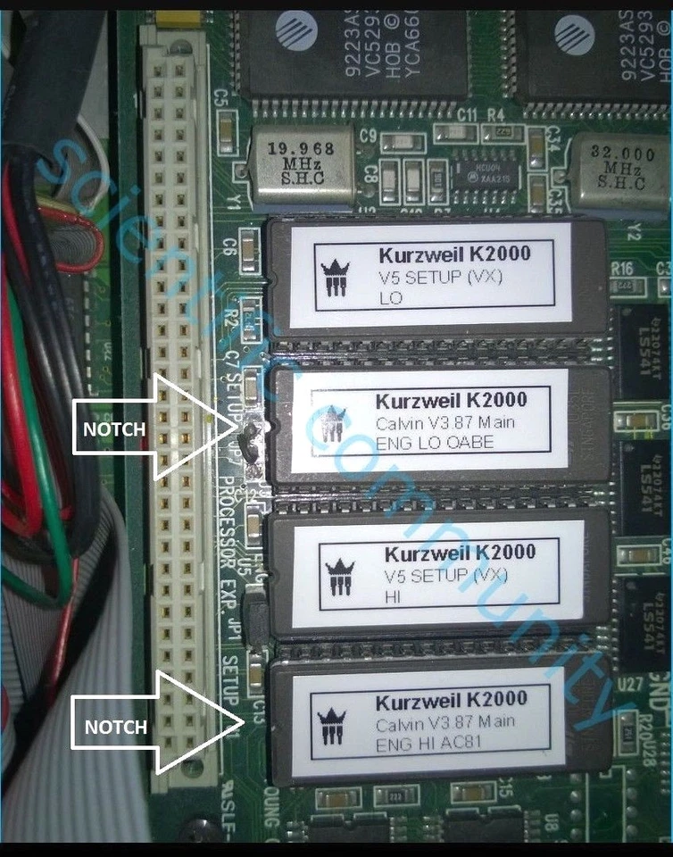 Kurzweil K2000 K2000R OS Upgrade V 3.87 Calvin NEUESTE O.S Eprom Chip Update Ic - Bild 2 von 2