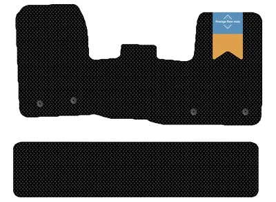 PRESTIGE FLOOR MATS Fits Ford Transit Crew Cab 2019 on Fully Tailored Waterproof Rubber Floor Mat
