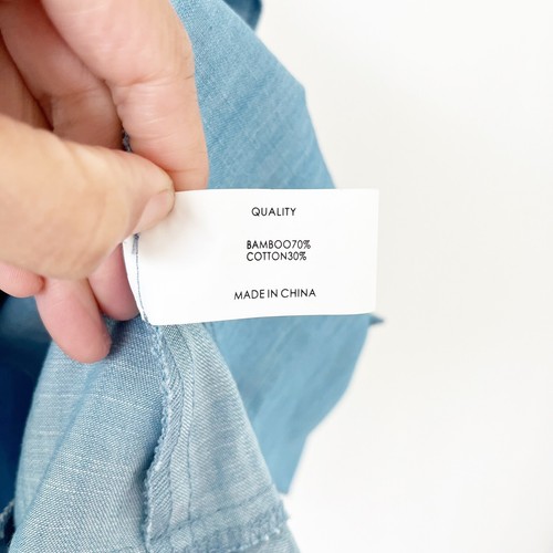 Shilla The Label Chambray Blue Romance Ruffle Mini Dress SiS XS - Picture 9 of 11
