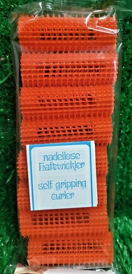 1,25€/Stück)HAFTWICKLER 27mm 8-er Packung Orange Lockenwickler