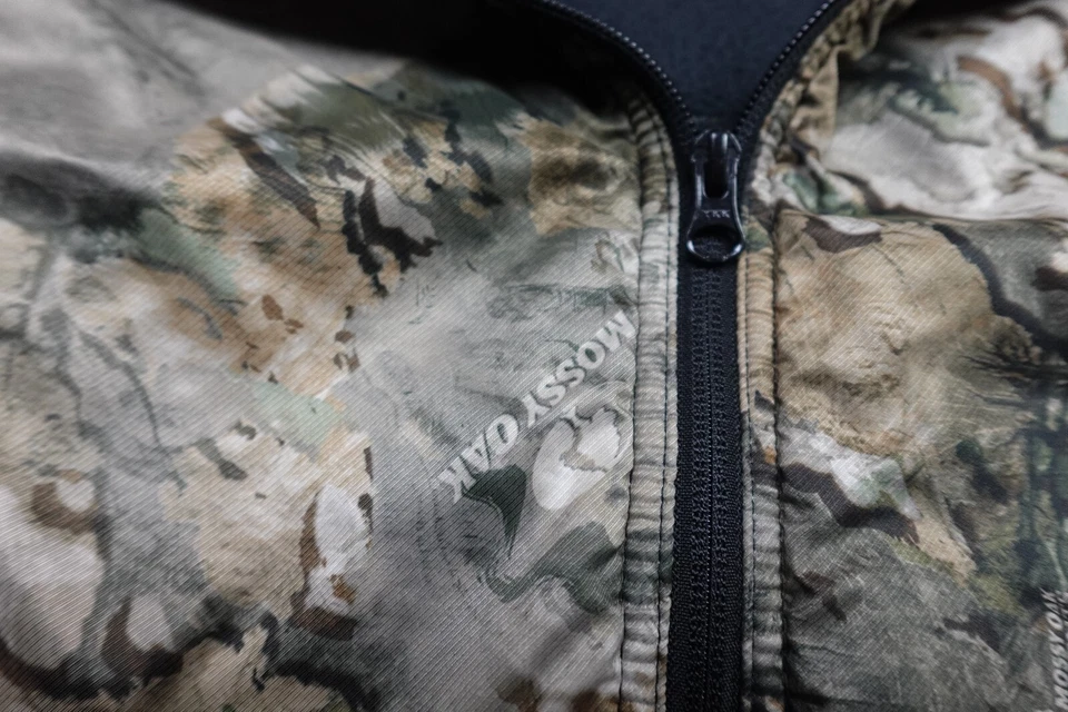 Columbia PFG Camuflaje Polar Para Hombres XL Negro Mossy Roble Cuarto Cremallera Pullover Pesca Foto 3 de 4