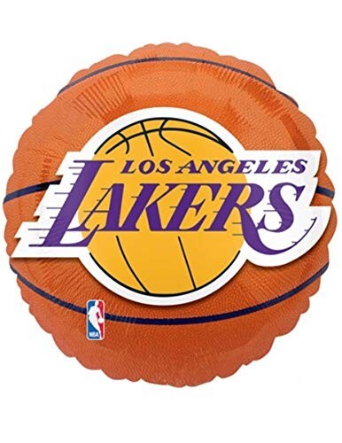 NBA LOS ANGELES LAKERS BASKETBALL - 18"" FOIL BALLOON!