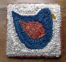 Oxford Punch Needle Rug Beginner Kit  Bird use 10 regular/ Not Included