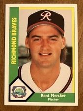 1990 CMC Minor League International League baseball card Kent Mercer # 27